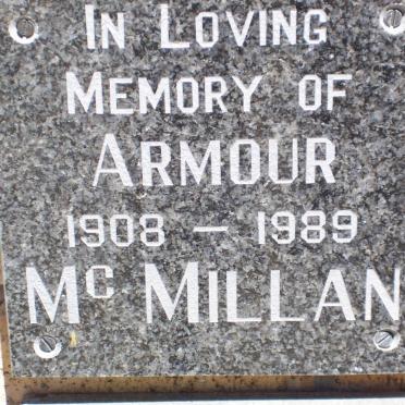 McMILLAN Armour 1908-1989