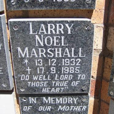 MARSHALL Larry Noel 1932-1985