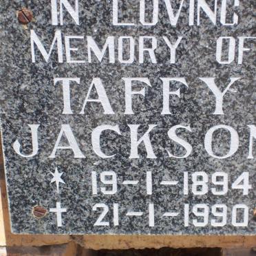 JACKSON Taffy 1894-1990