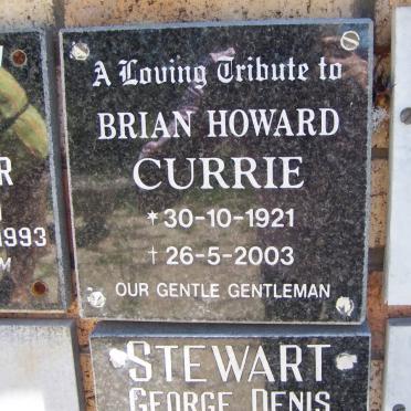 CURRIE Brian Howard 1921-2003