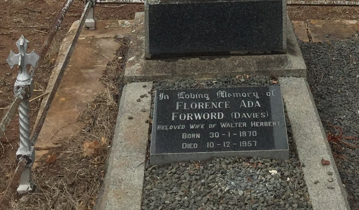 FORWORD Florence Ada nee DAVIES 1870-1957