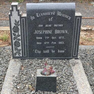 BROWN Josephine 1872-1963