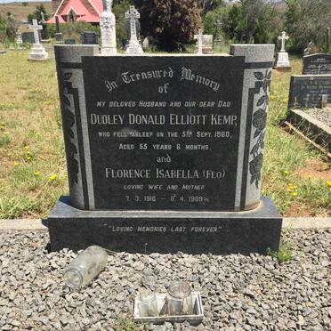 KEMP Dudley Donald Elliott -1960 &amp; Florence Isabella 1916-1989