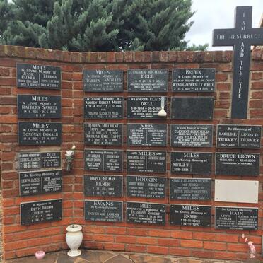 1. Left side of wall