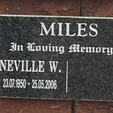 MILES Neville Warren 1950-2006