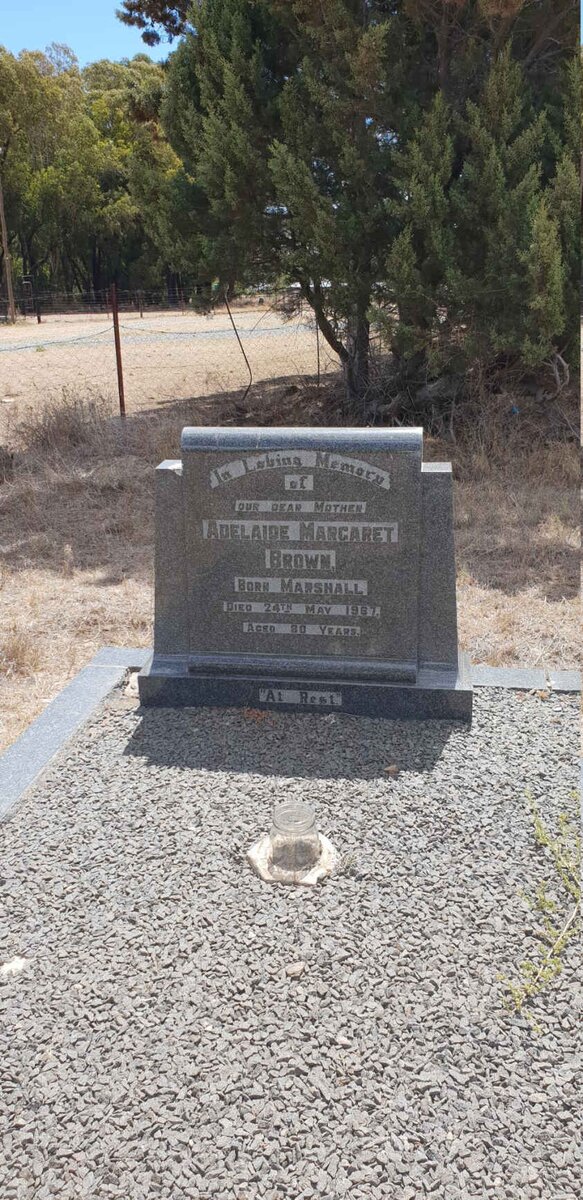 BROWN Adelaide Margaret nee MARSHALL -1967