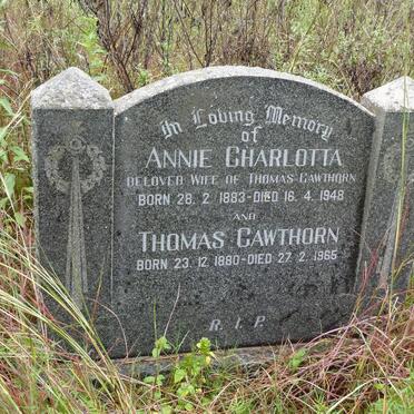 CAWTHORN Thomas 1880-1965 &amp; Annie Charlotta 1883-1948