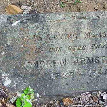 ARMSTRONG Andrew 1833-1940