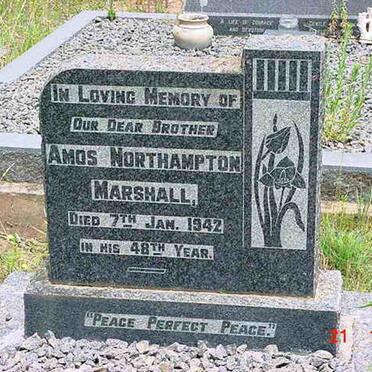 MARSHALL Amos Northampton -1942