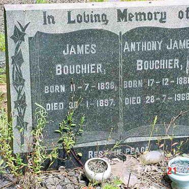BOUCHIER James 1838-1897 :: BOUCHIER Anthony James 1886-1968