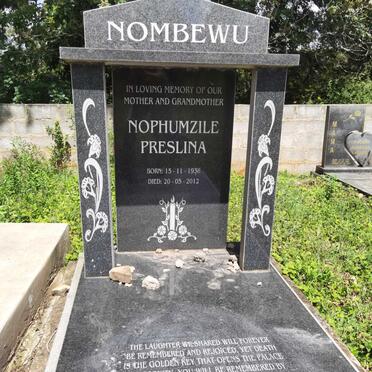 NOMBEWU Nophumzile Preslina 1938-2012