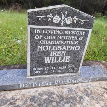 WILLIE Nolusapho Iren 1928-2011