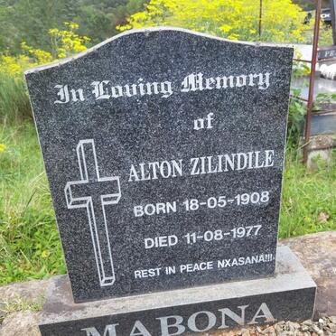 MABONA Alton Zilindile 1908-1977