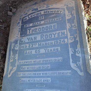 ROOYEN Theodore C., van -1924