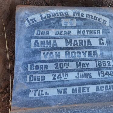 ROOYEN Anna Maria C., van 1862-1940