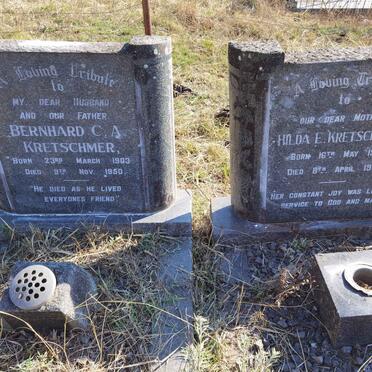 KRETSCHMER Bernard C.A. 1903-1950 &amp; Hilda E. 1910-1960