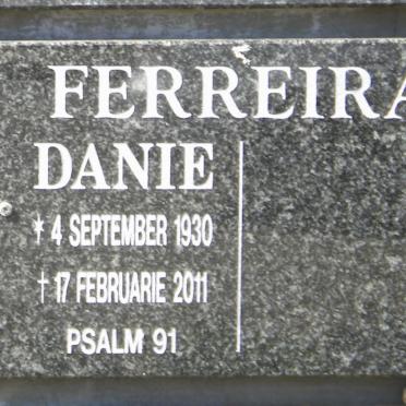 FERREIRA Danie 1930-2011