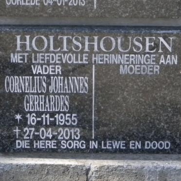 HOLTSHOUSEN Cornelius Johannes Gerhardes 1955-2013