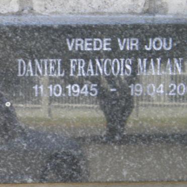 RUST Daniel Francois Malan 1945-2006