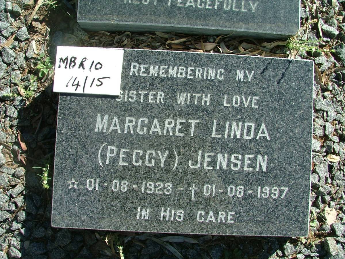 JENSEN Margaret Linda 1923-1997