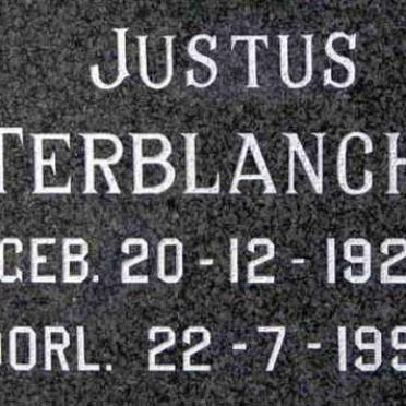 TERBLANCHE Justus 1921-1998