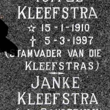 KLEEFSTRA Tjitze 1910-1997 &amp; Janke ZONDERVAN 1911-1999