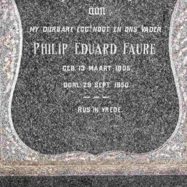 JOOSTE Philip Eduard Faure 1905-1950