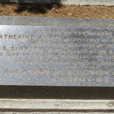 FEHRSEN Katherine Agnes -1875 :: FEHRSEN John :: FEHRSEN Alexander