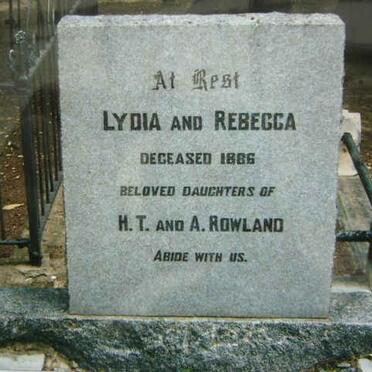ROWLAND Lydia -1886 :: ROWLAND Rebecca -1886 