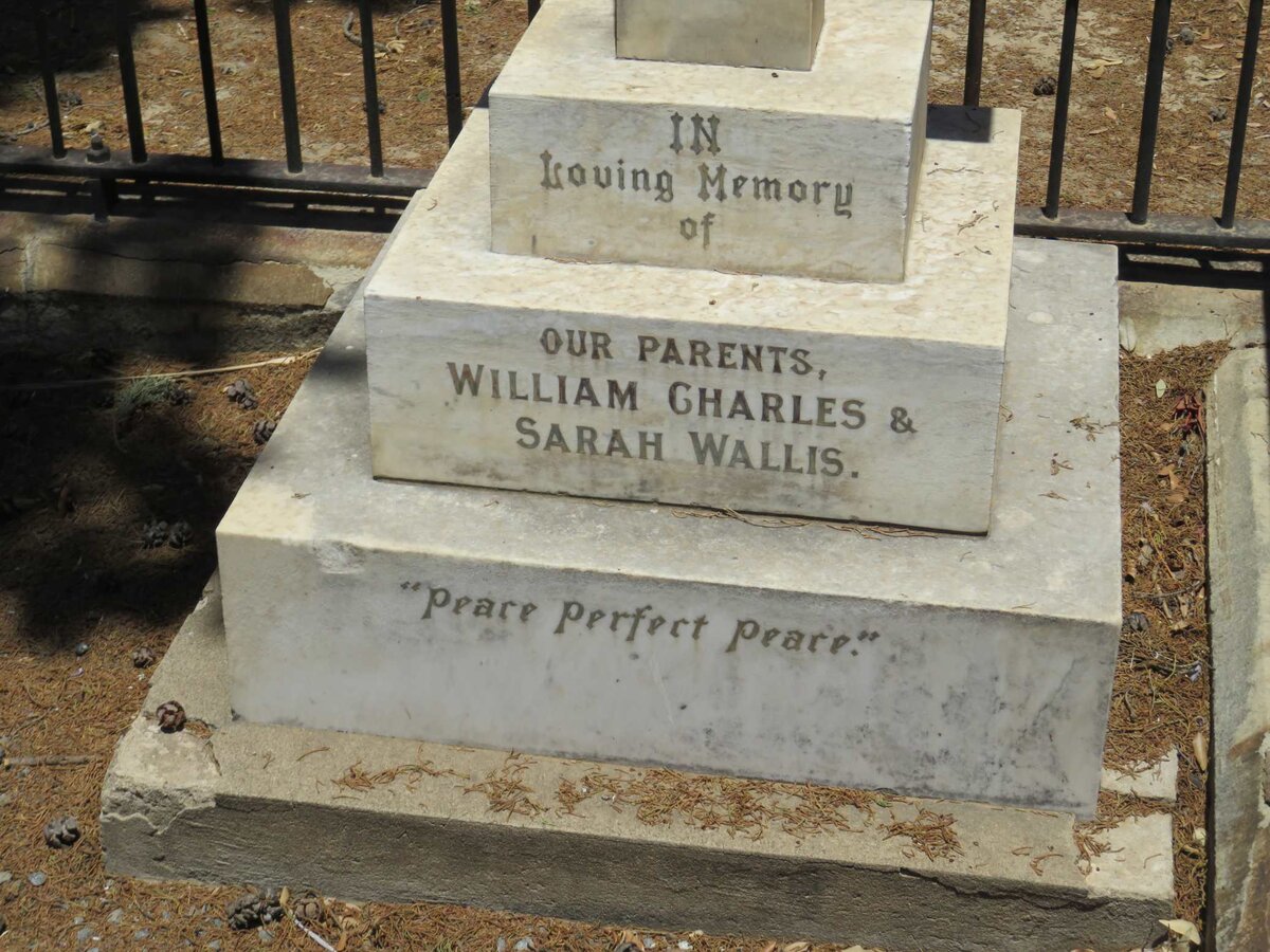 WALLIS William Charles &amp; Sarah