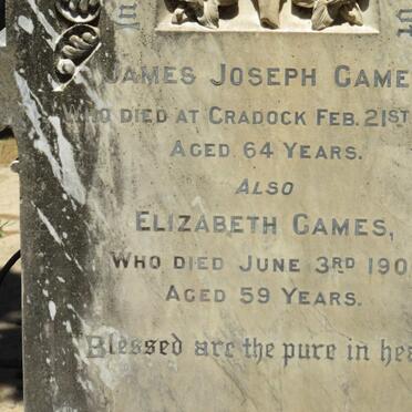 GAMES James Joseph -1889 &amp; Elizabeth -1900