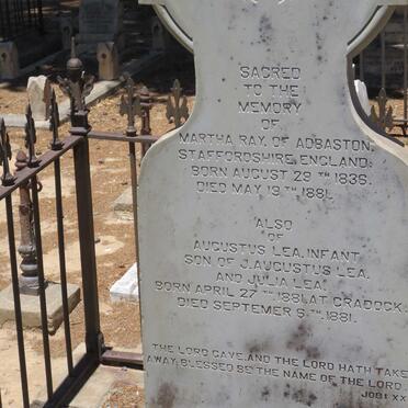 RAY Martha 1836-1881 :: LEA Augustus 1881-1881