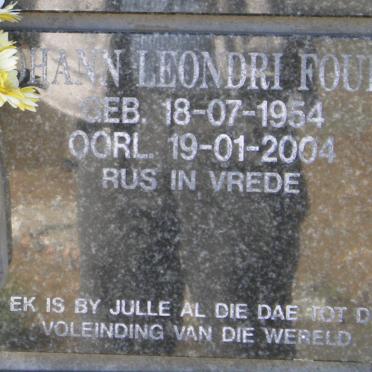 FOURIE Johann Leondri 1954-2004