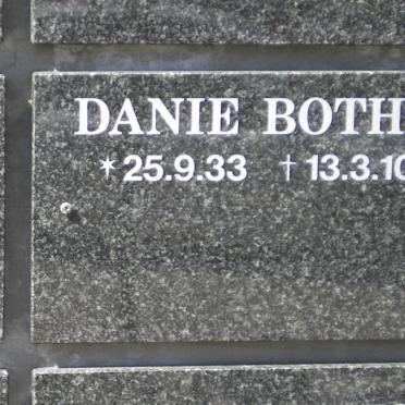 BOTHA Danie 1933-2010