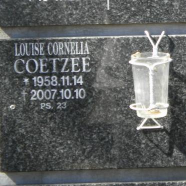 COETZEE Louise Cornelia 1958-2007