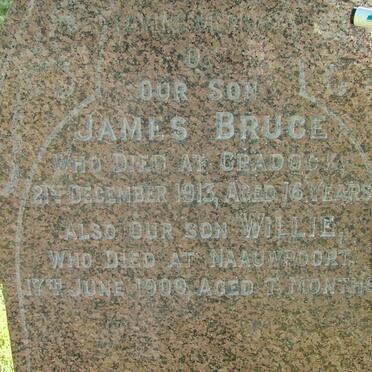 BRUCE James -1913 :: BRUCE Willie -1909