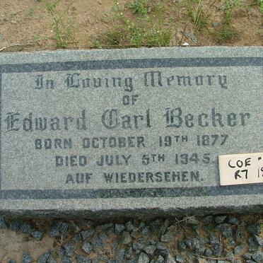 BECKER Edward Carl 1877-1945