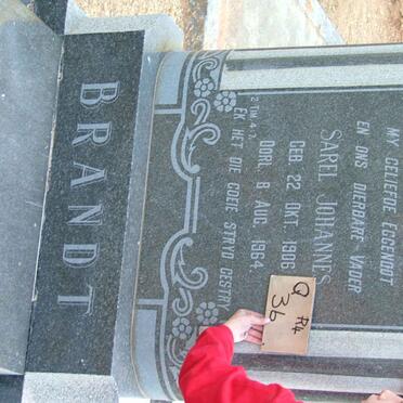 BRANDT Sarel Johannes 1906-1964