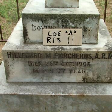 BORCHERDS Hillegard M. -1906