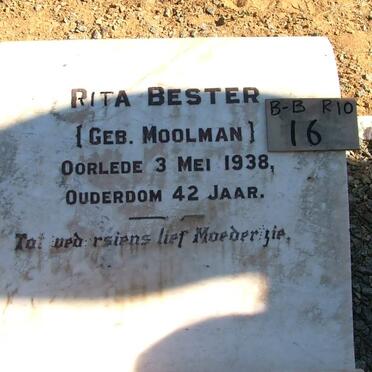 BESTER Rita nee MOOLMAN -1938