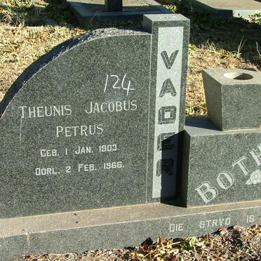 BOTHA Theunis Jacobus Petrus 1903-1966