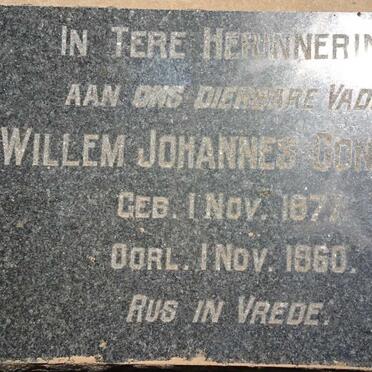 CONRADIE Willem Johannes 1877-1960