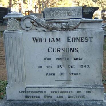 CURSONS William Ernest -1940
