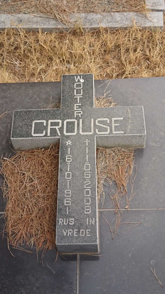 CROUSE Wouter 1961-2008