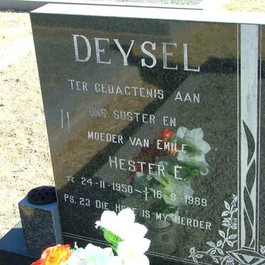 DEYSEL Hester E. 1950-1989