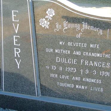 EVERY Dulcie Frances 1923-1991