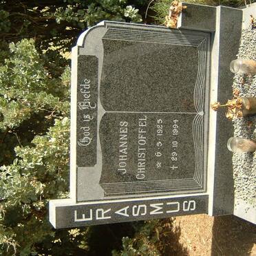 ERASMUS Johannes Christoffel 1925-1994