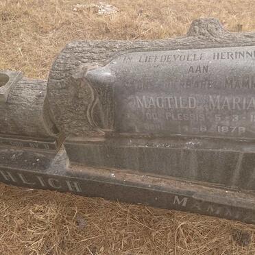 FROEHLICH Carl Wilhelm Huebsch 1907-1967 &amp; Magtild Maria DU PLESSIS 1914-1979