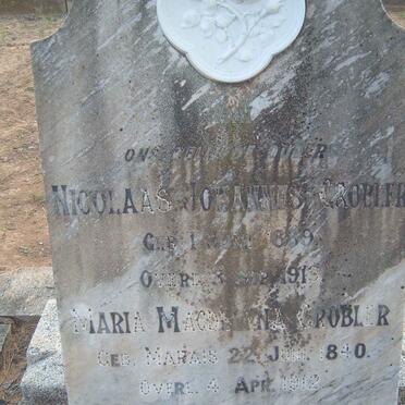 GROBLER Nicolaas Johannes 1839-1913 &amp; Maria Magdalena MARAIS 1840-1912