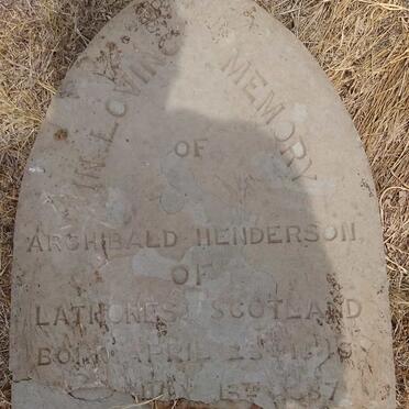 HENDERSON Archibald 18??-1887